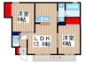 リヴィエール戸田公園 2LDKの間取り