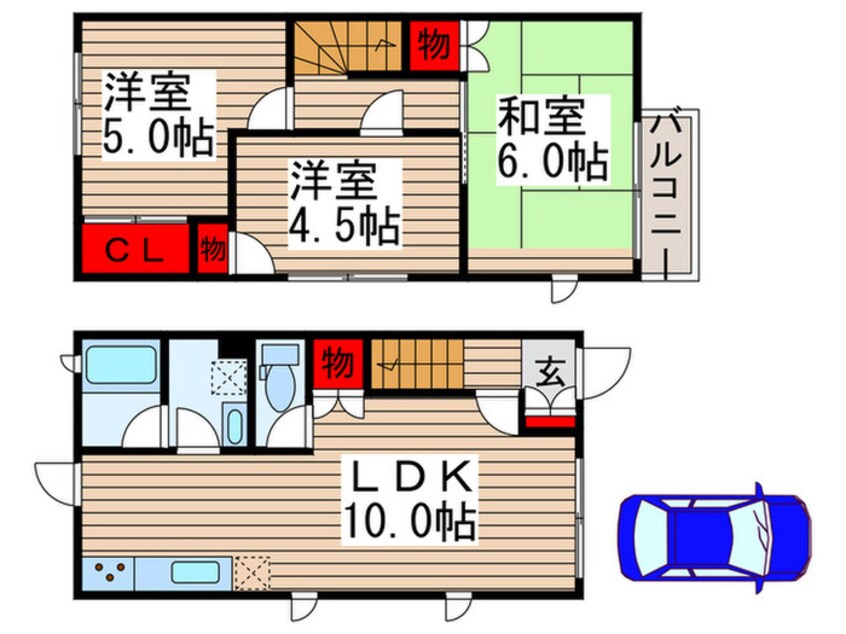 間取図 フローラ三咲