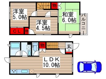 間取図 フローラ三咲