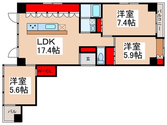 間取図 クレアトーレ日暮里