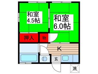 間取図 ｻｶｴｺｰﾎﾟ