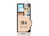 サニーヒルズ等々力 1Kの間取り