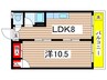 百合ヶ丘マンション（202） 1LDKの間取り