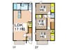 テラスベルデＡ棟 3LDKの間取り