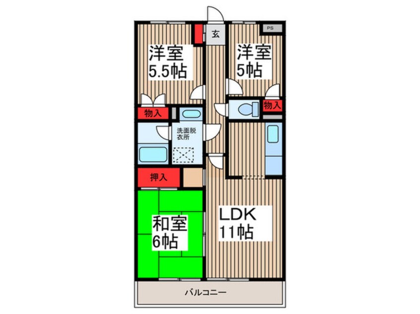 間取図 緑の森ＨＯＵＳＥ