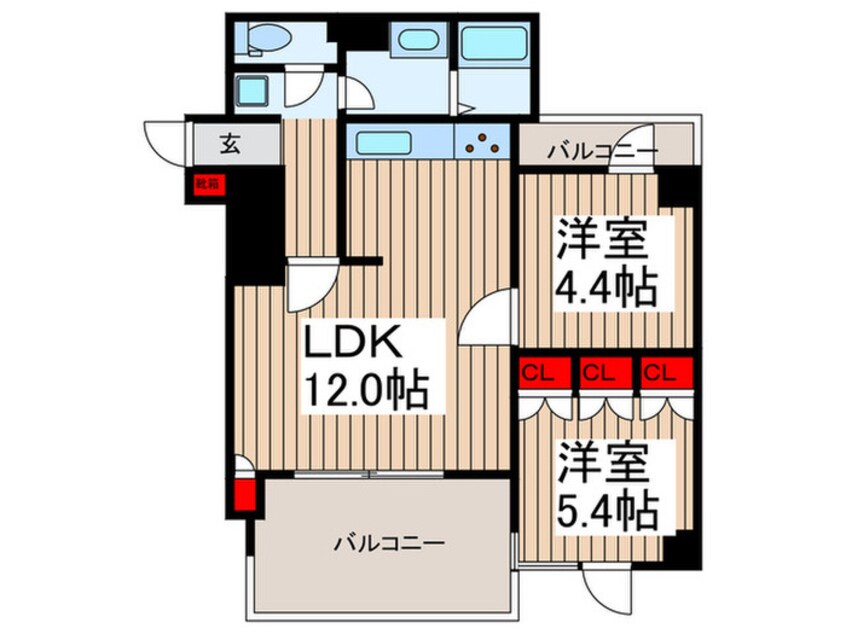 間取図 ミリアレジデンス上野松が谷