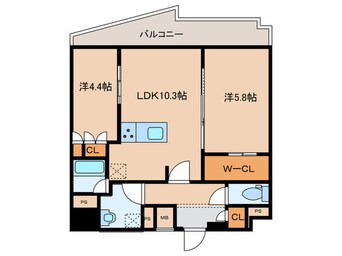 間取図 コンフォリア東大井Ⅱ
