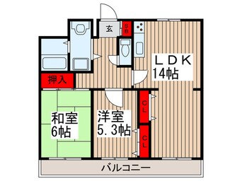 間取図 プリマベ－ラ