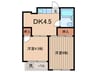 光ハウス（１Ｆ・３Ｆ） 2DKの間取り