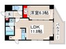 アルタイル・Ｍ 1LDKの間取り