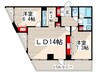 アルタイル・Ｍ 2LDKの間取り