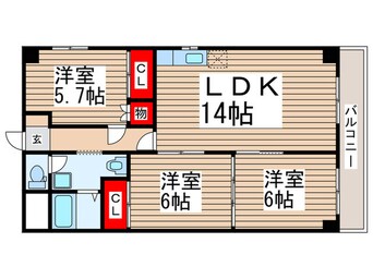 間取図 第６千代田マンション