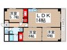 第６千代田マンション 3LDKの間取り