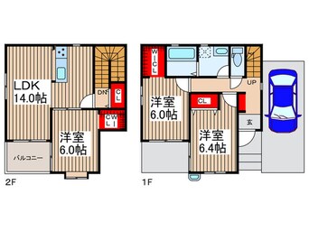 間取図 苗間KASHIYA(４号室)