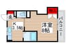 第一山田ビル 1Kの間取り