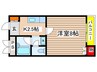 エクセランＫ 1Kの間取り