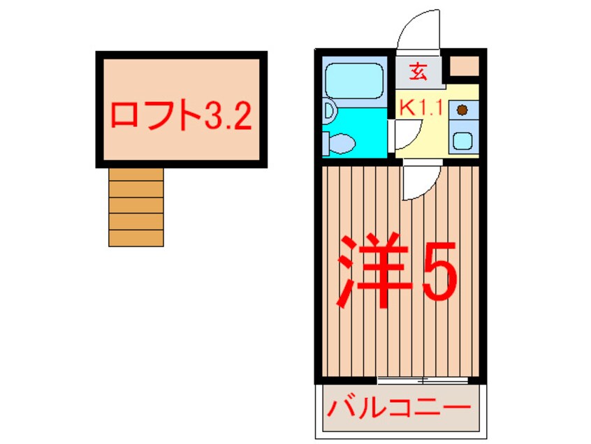 間取図 ソレイユ富士見Ｂ