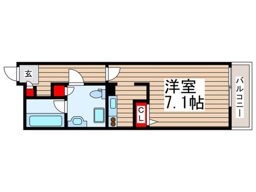 間取図 ﾘﾌﾞﾘ･ﾊﾟﾙｸﾙｰﾙ