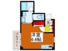 フロ－ラルミユキ 1Rの間取り