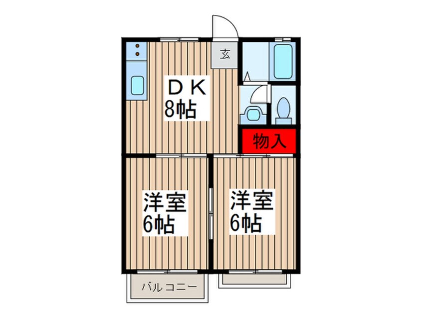 間取図 アメリカンハイツC