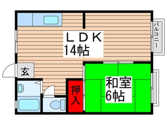 間取図 アメリカンハイツC