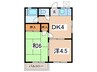 寿ハイツ 2DKの間取り