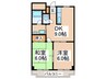 芙蓉館 2DKの間取り