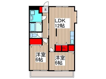 間取図 ラポ－ル和幸Ａ棟