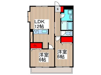 間取図 ラポ－ル和幸Ａ棟