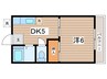 あさひ荘 1DKの間取り
