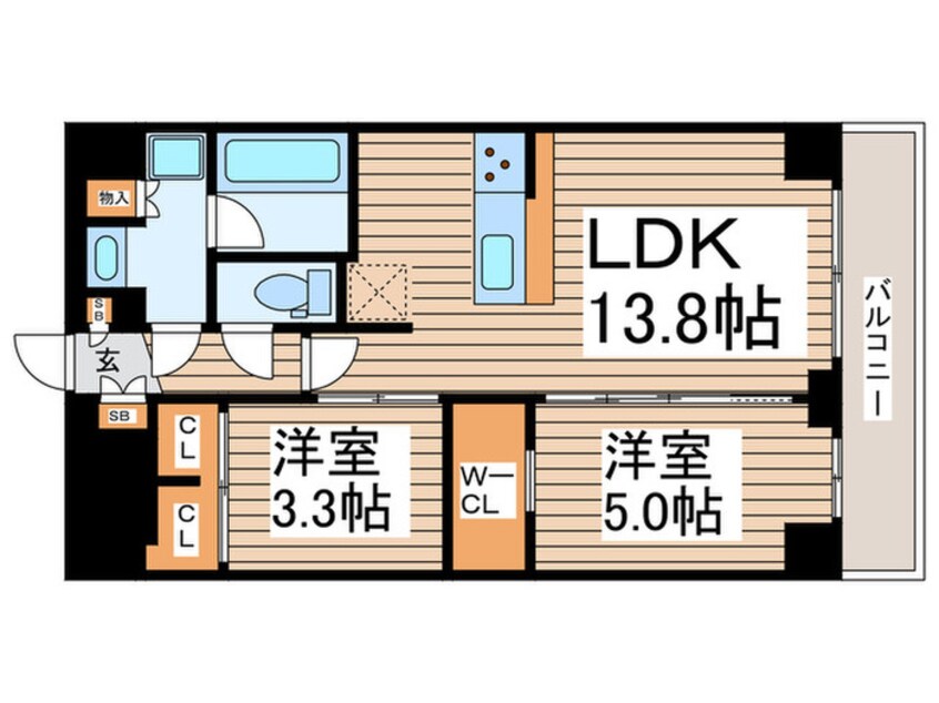 間取図 仮)コンフォリア・リヴ西葛西