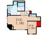 The Coteau Shin-Nakano 1DKの間取り