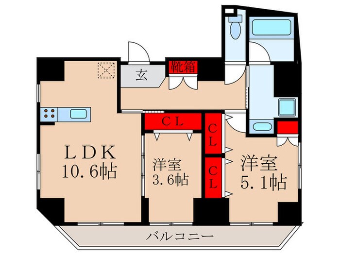 間取り図 The Coteau Shin-Nakano