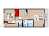メゾンクレール 1LDKの間取り