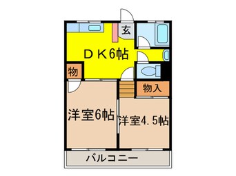 間取図 コ－ポ吉田