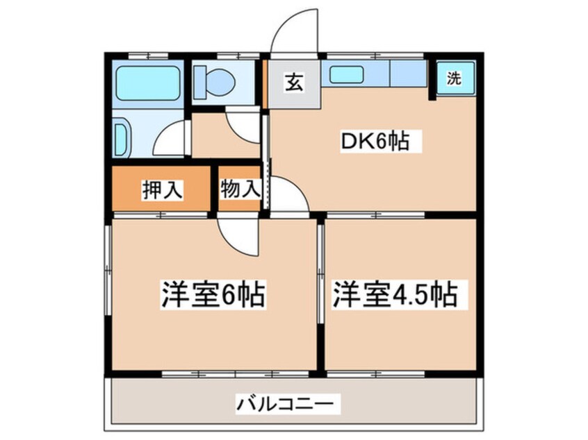 間取図 たちばなハイツＡ