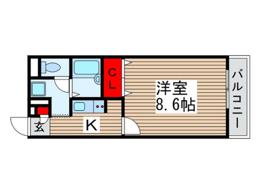 間取図 アンプル－ルフェ－ル豊四季Ⅰ