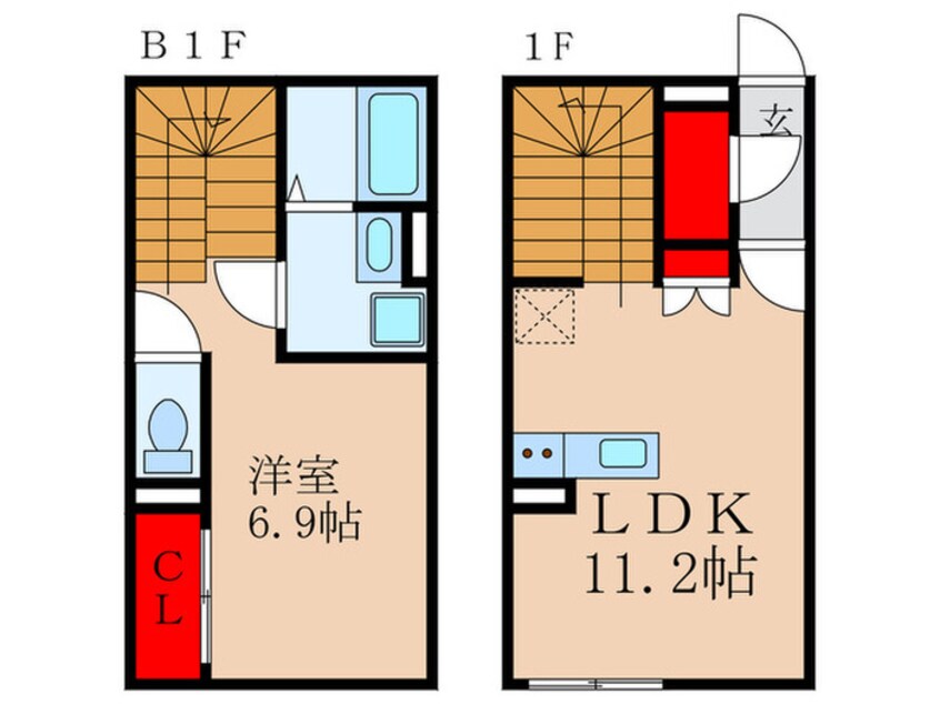 間取図 LEGALAND中野本町