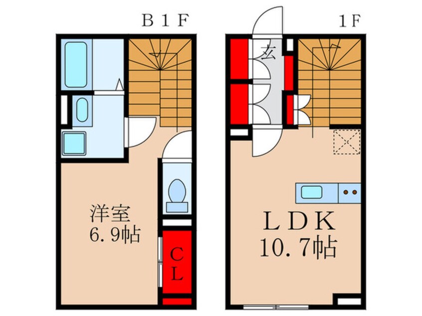 間取図 LEGALAND中野本町