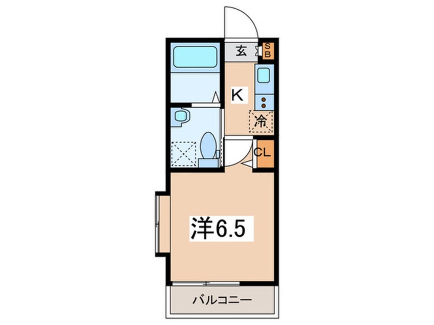 間取図 リブ白楽A