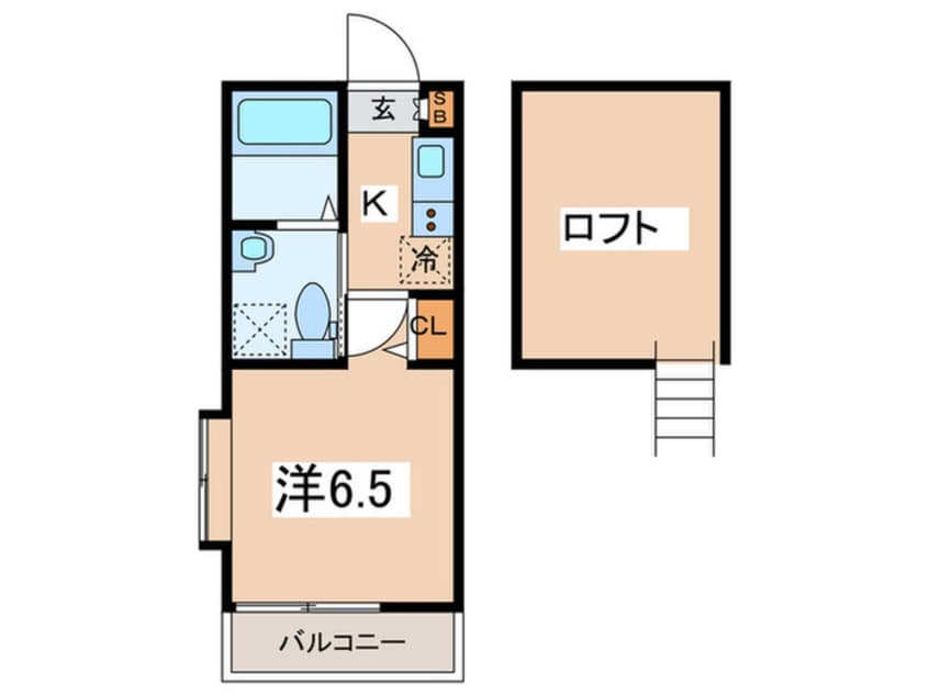 間取図 リブ白楽A