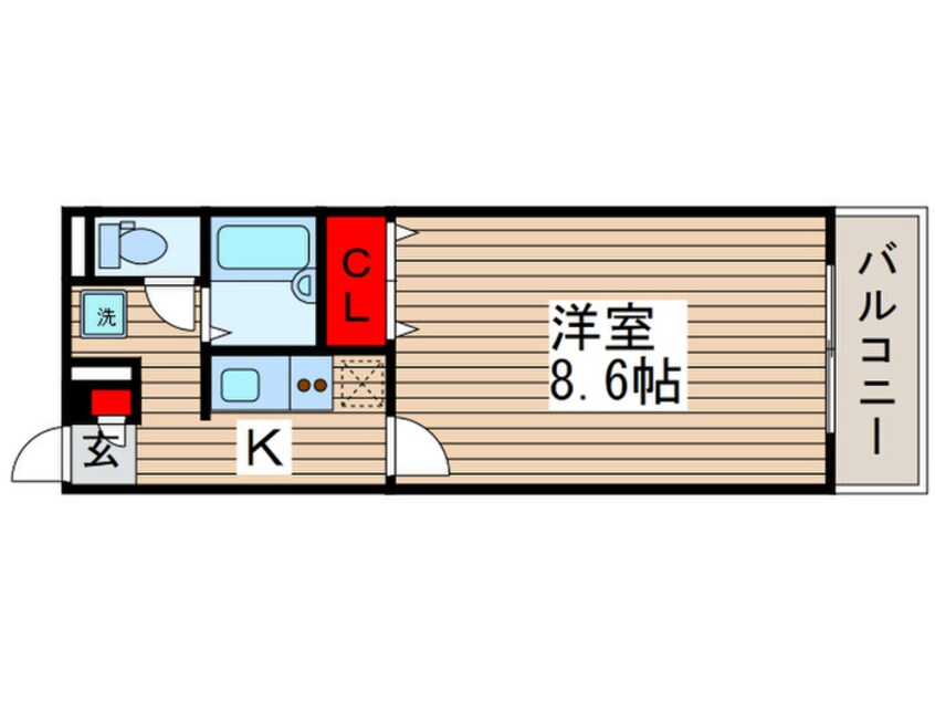 間取図 アンプル－ルフェ－ル豊四季Ⅱ