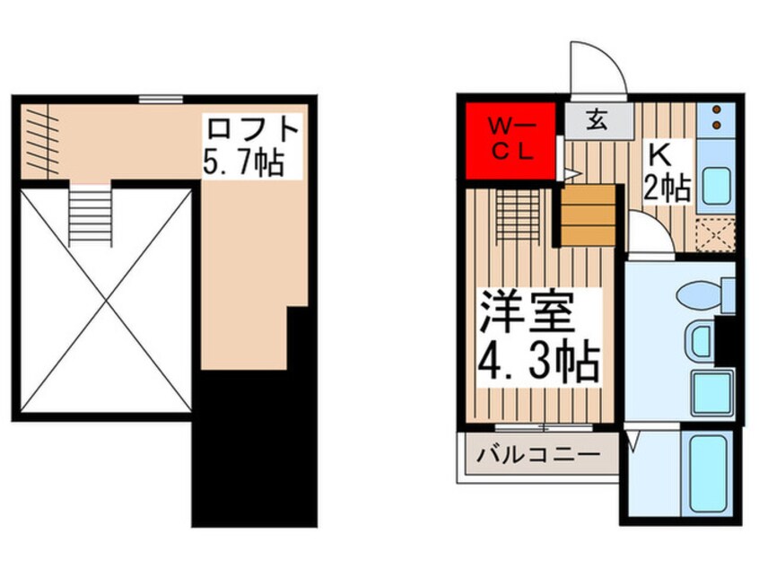 間取図 アップライト