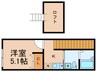 スカイ都立家政 1Kの間取り