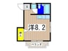 イディアフジサワハイツ 1Rの間取り