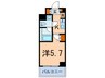 エスティメゾン千石 1Kの間取り