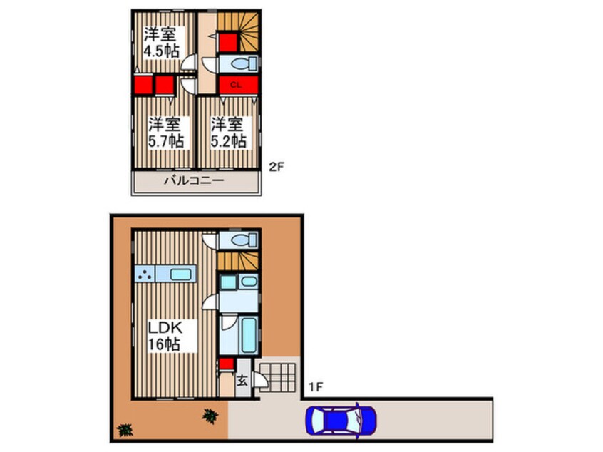 間取図 本宿６丁目戸建