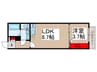 AJ幕張Ⅱ 1LDKの間取り