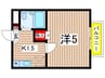 サンシティ稲田堤第６ 1Kの間取り