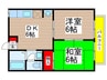 ユキフラッツ 2DKの間取り